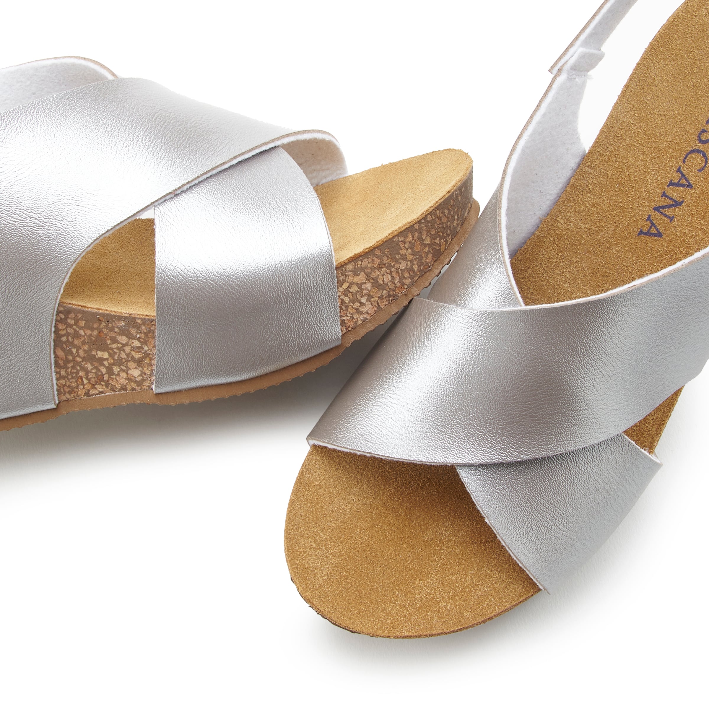 Sandales LASCANA en argent