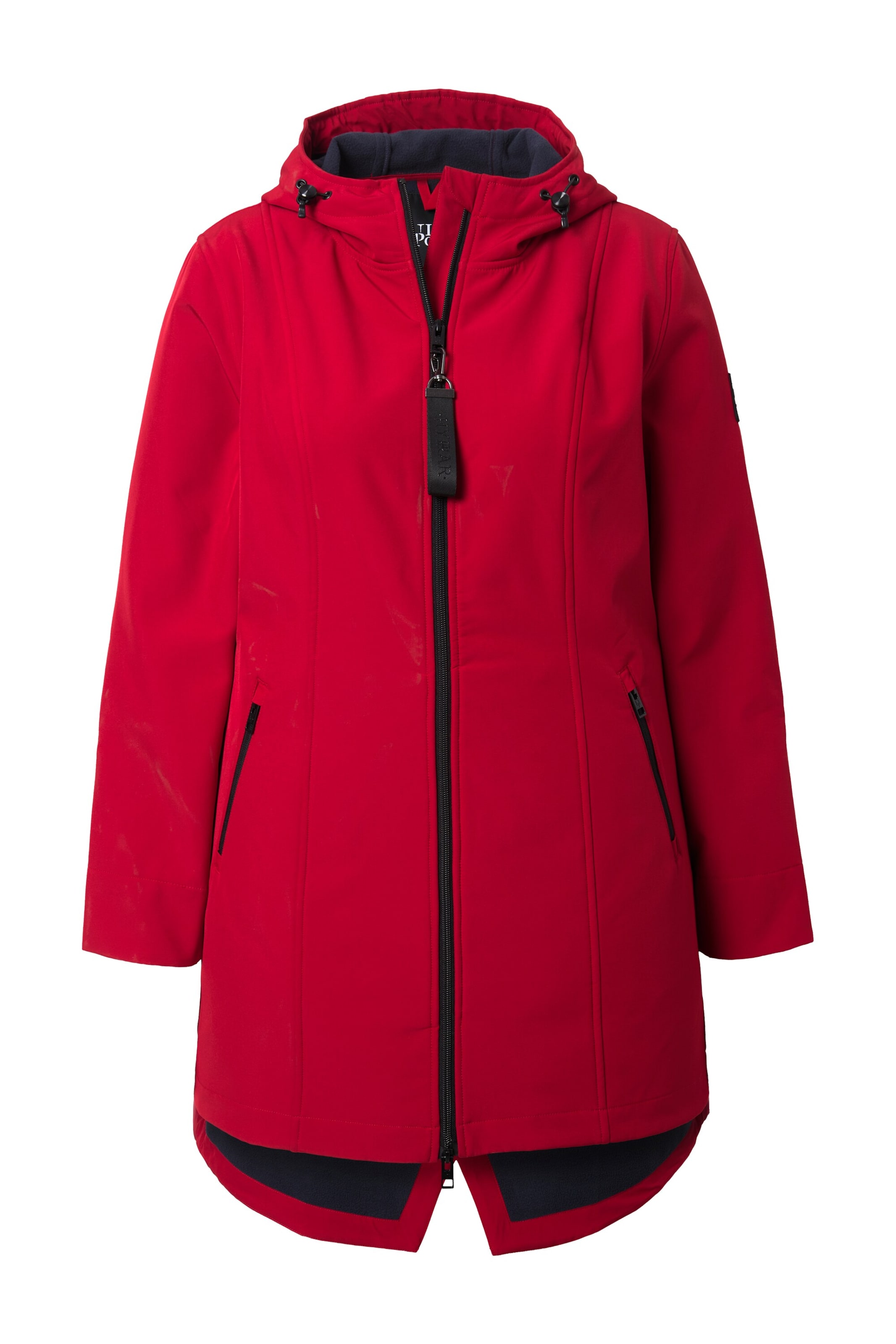 Ulla Popken Weatherproof jacket in Red: front
