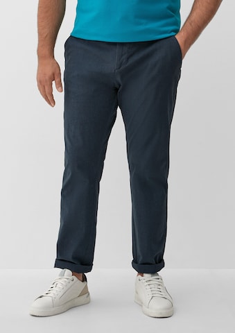 s.Oliver Tapered Broek in Blauw: voorkant