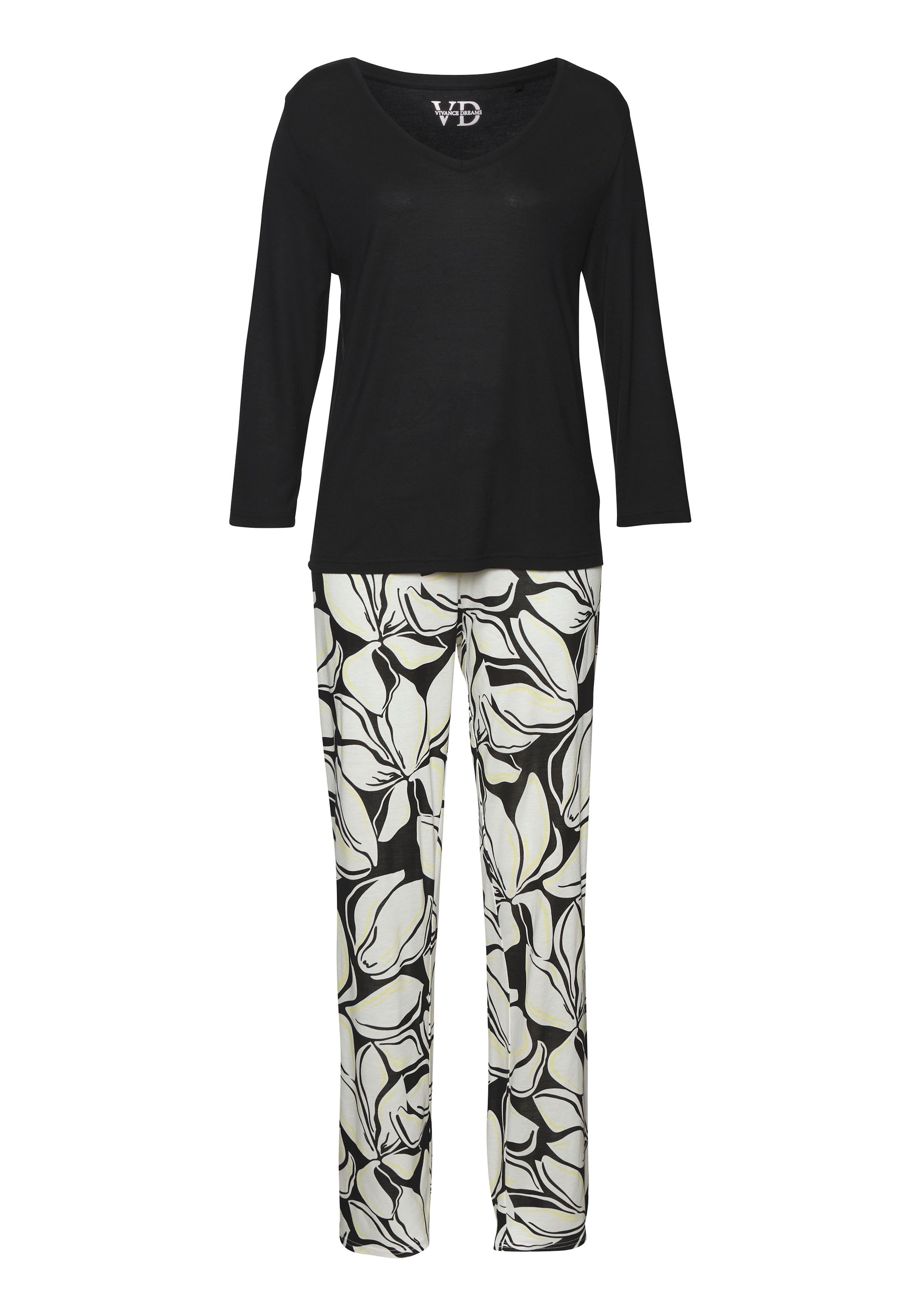 VIVANCE Pyžamo – černá: přední strana