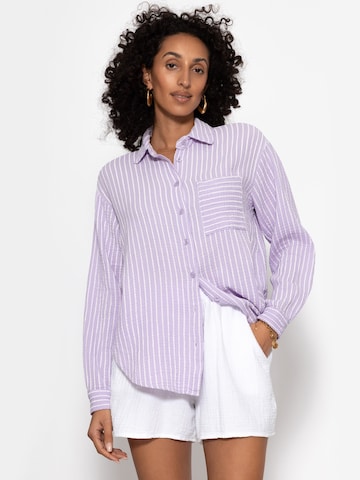 SASSYCLASSY Blouse in Purple: front