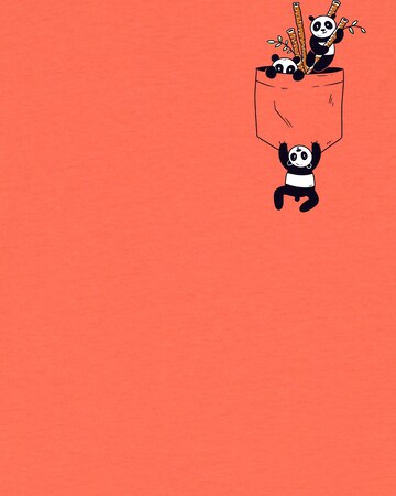 watabout.kids Shirt 'Pocket Pandas' in Oranje