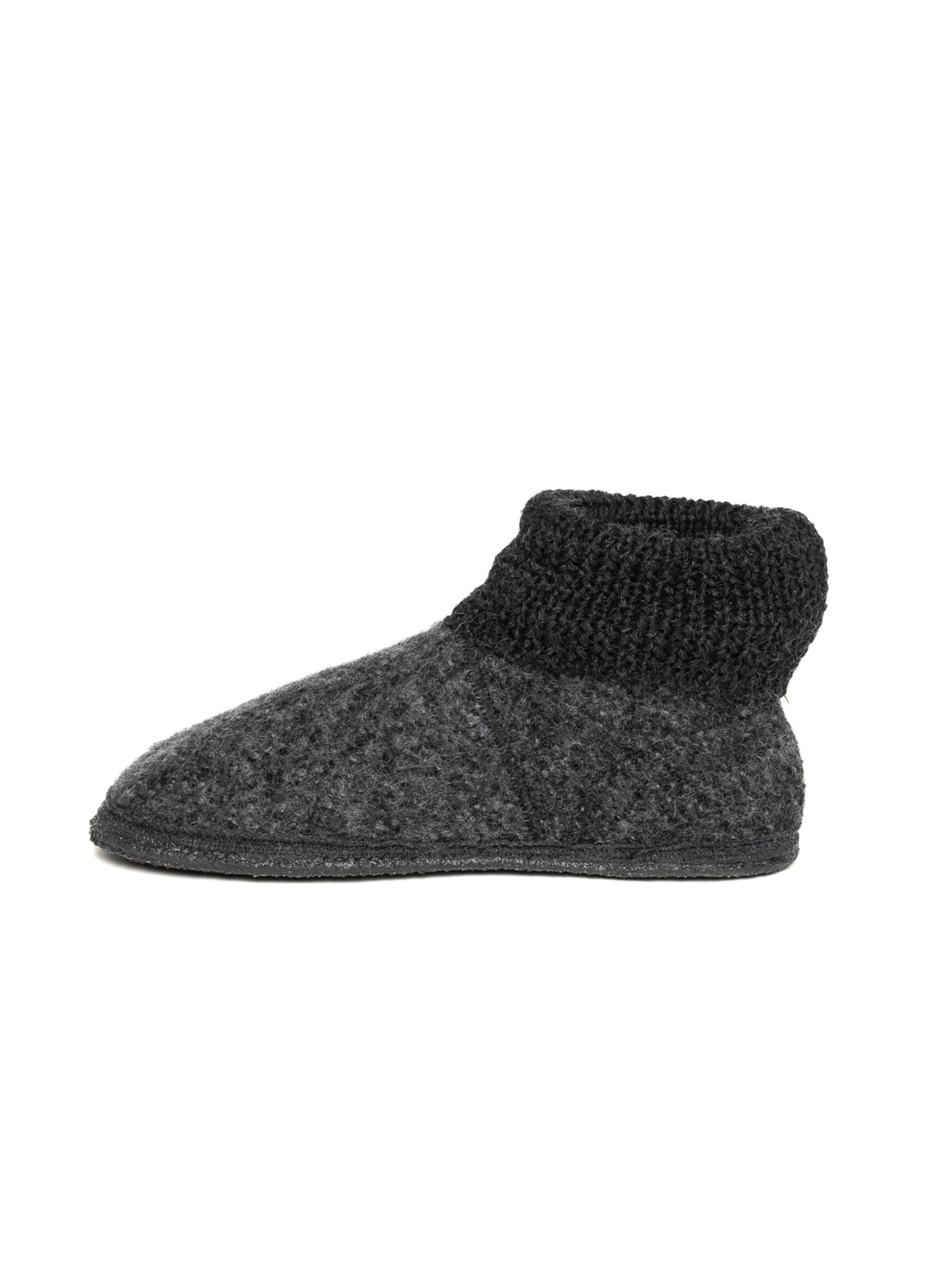 Gottstein Slippers 'Hüttenschuhe Wool Venture High' in Grey