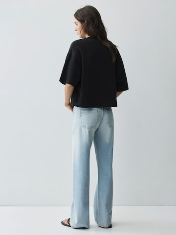 Pull&Bear Oversized shirt in Black