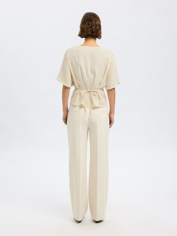 SELECTED FEMME Blouse 'SLFMatilda' in Beige