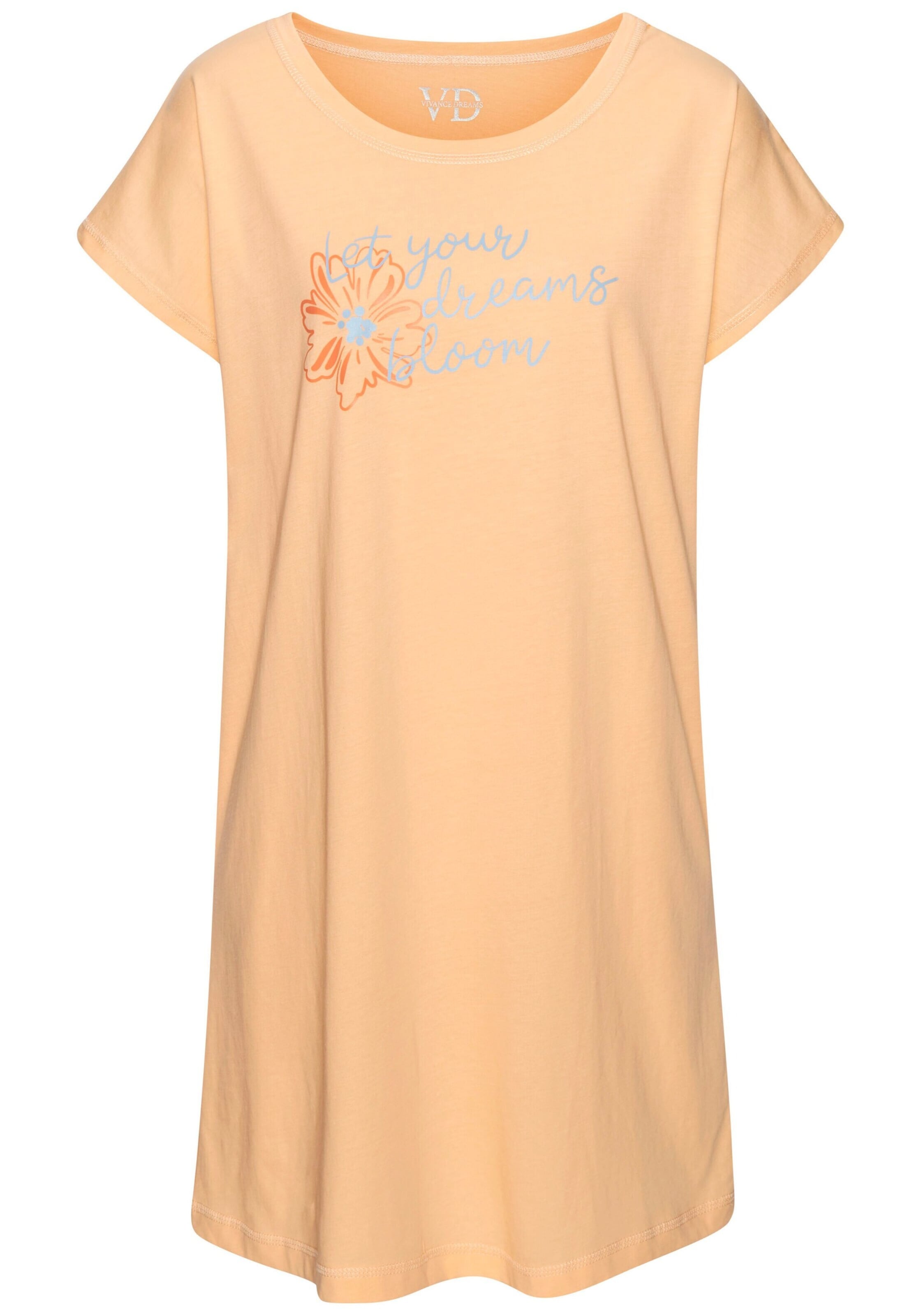 Chemise de nuit VIVANCE en orange : devant