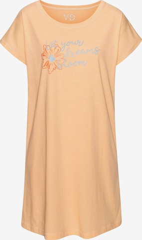Chemise de nuit VIVANCE en orange : devant