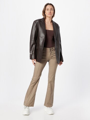 évasé Pantalon NLY by Nelly en beige