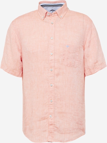 FYNCH-HATTON Button Up Shirt in Orange: front