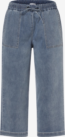 Marie Lund Wide leg Jeans in Blauw: voorkant