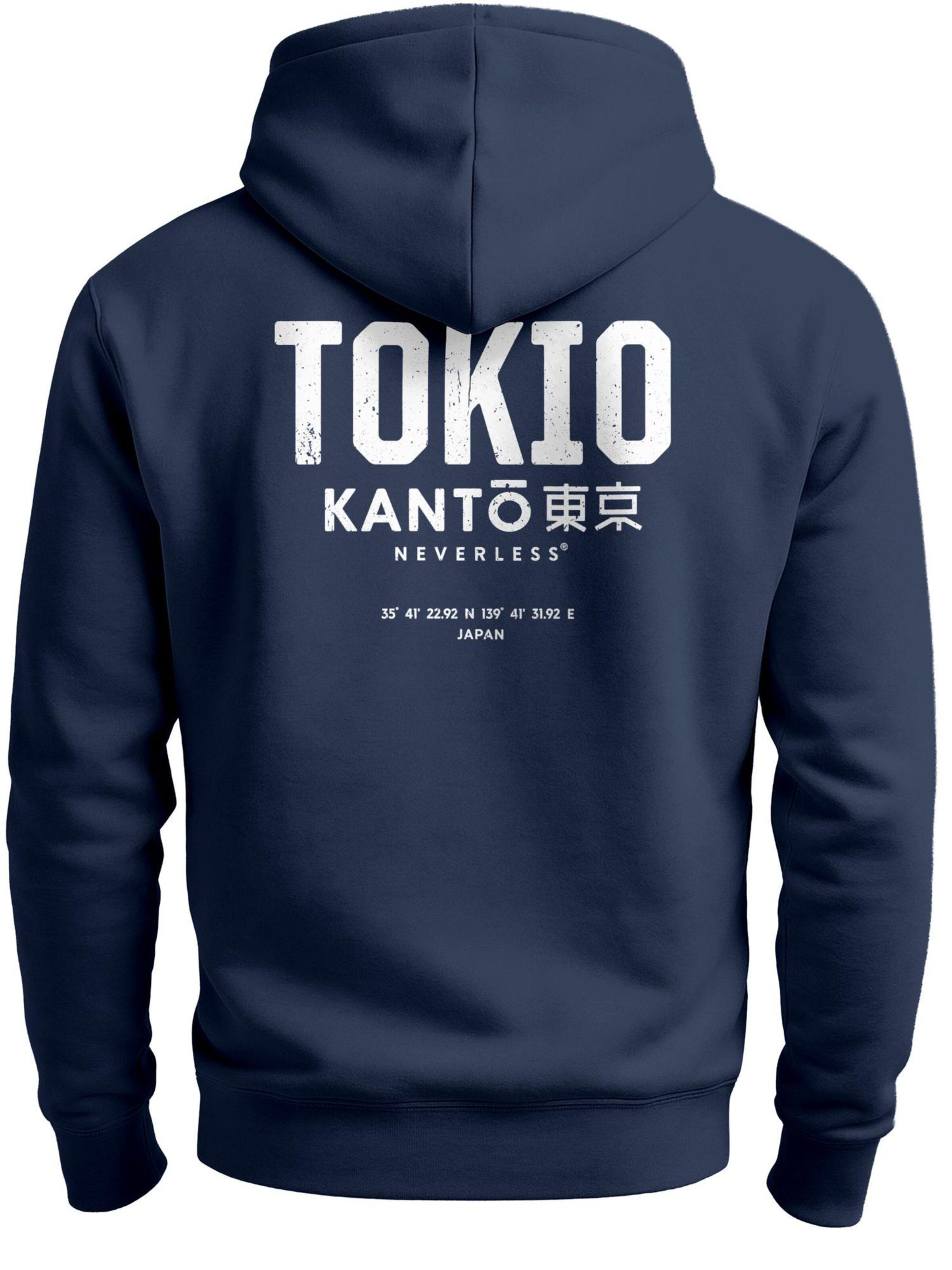 Neverless Sweatshirt 'Tokio'‌‌ in Blau