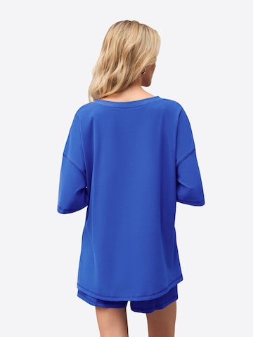 Imily Bela Set: T-Shirt und Shorts in Blau