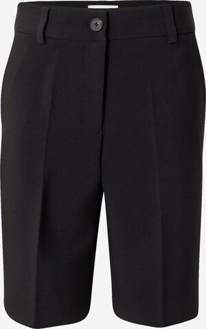 modström - Pantalón de pinzas 'Gale' en negro: frente