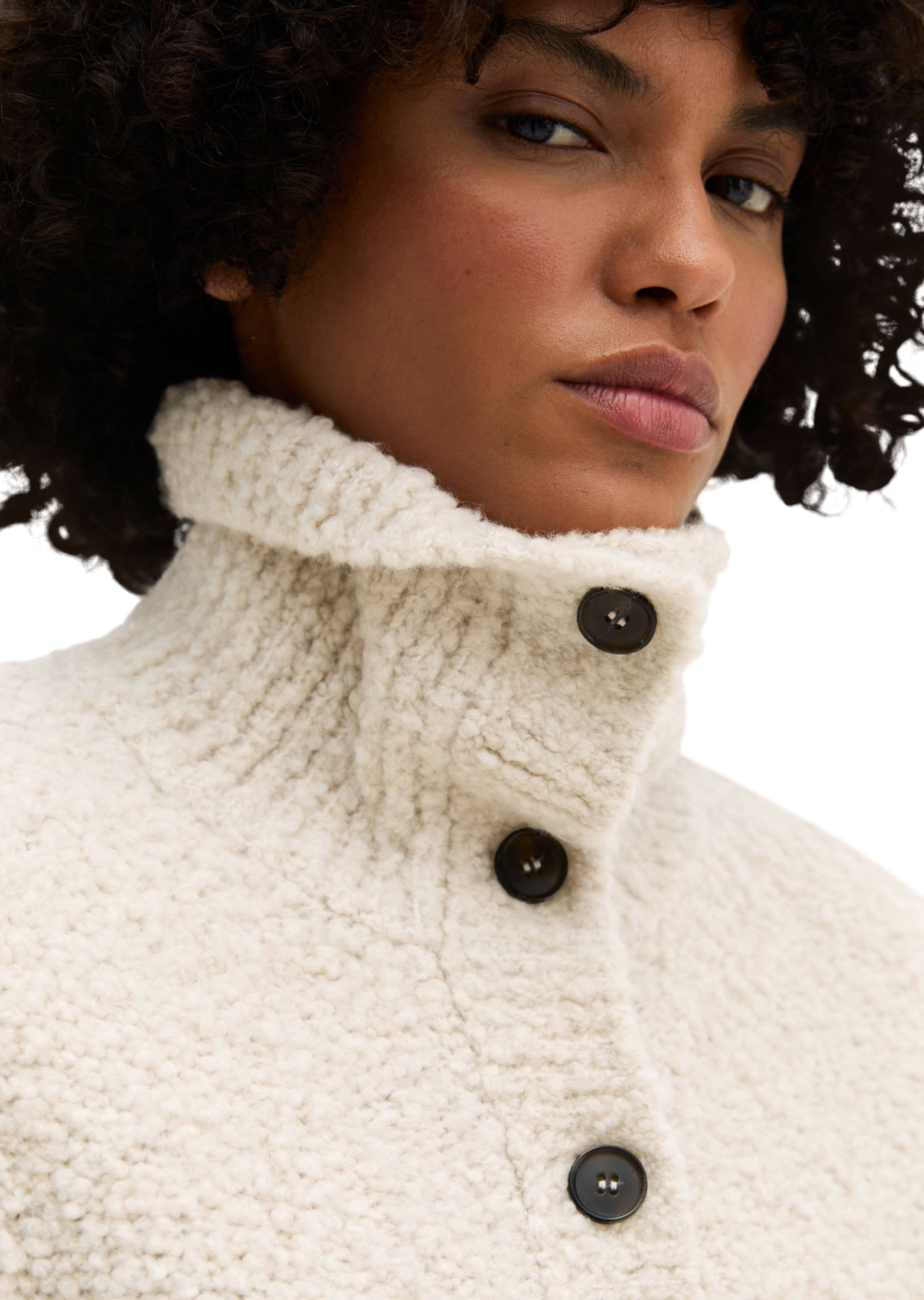 Marc O'Polo Gebreid vest in Beige