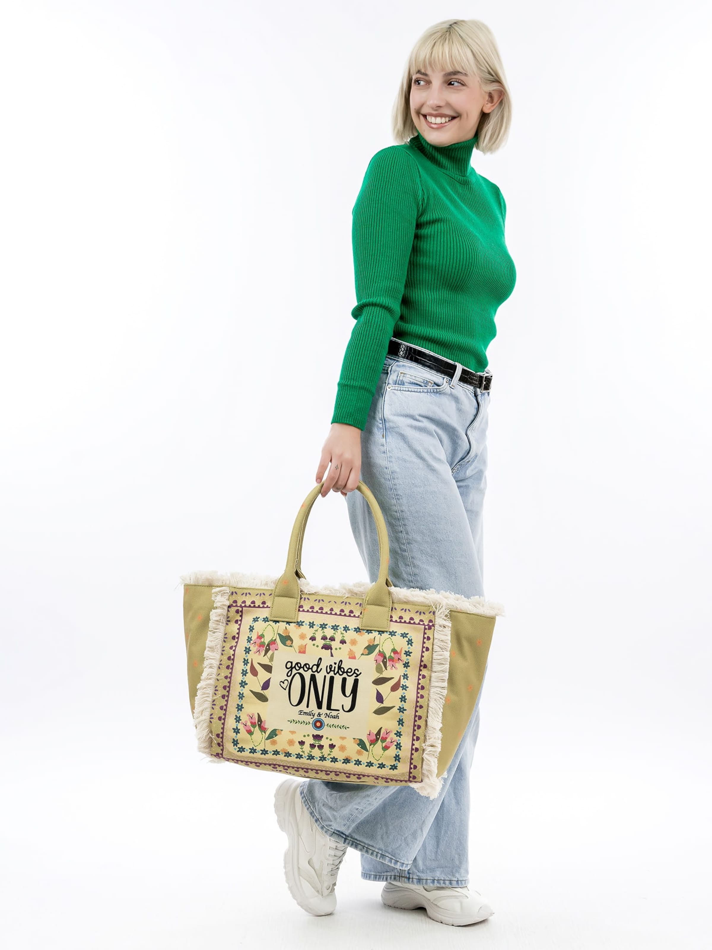 Emily & Noah Nákupní taška 'Elea' – žlutá