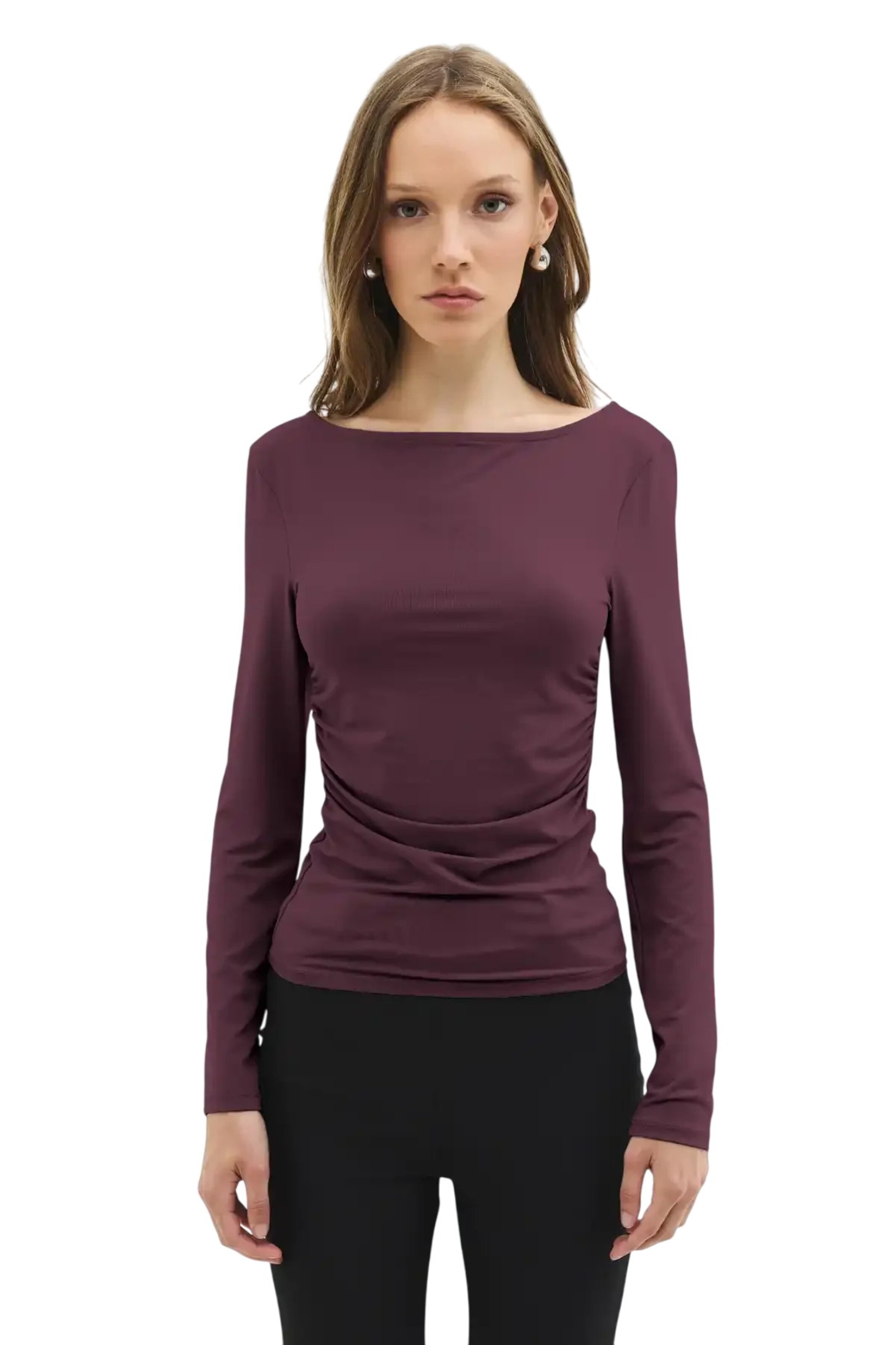 No Matter What Shirt in Lila: voorkant