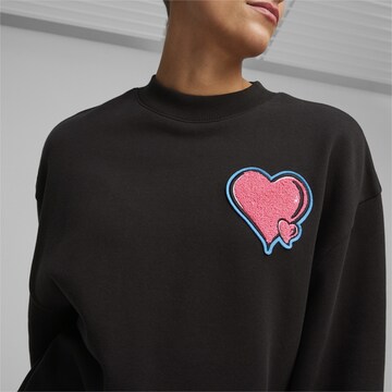 PUMA Sweatshirt 'Whole Lotta Love' in Schwarz