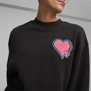 PUMA Sweatshirt 'Whole Lotta Love' in Zwart