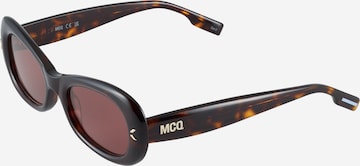 Lunettes de soleil McQ Alexander McQueen en marron : devant