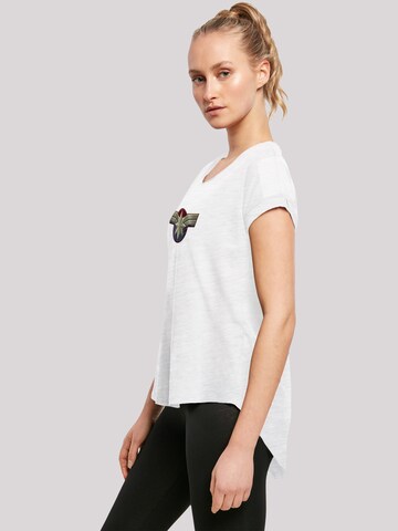 F4NT4STIC Shirt 'Captain Marvel Chest Emblem' in White