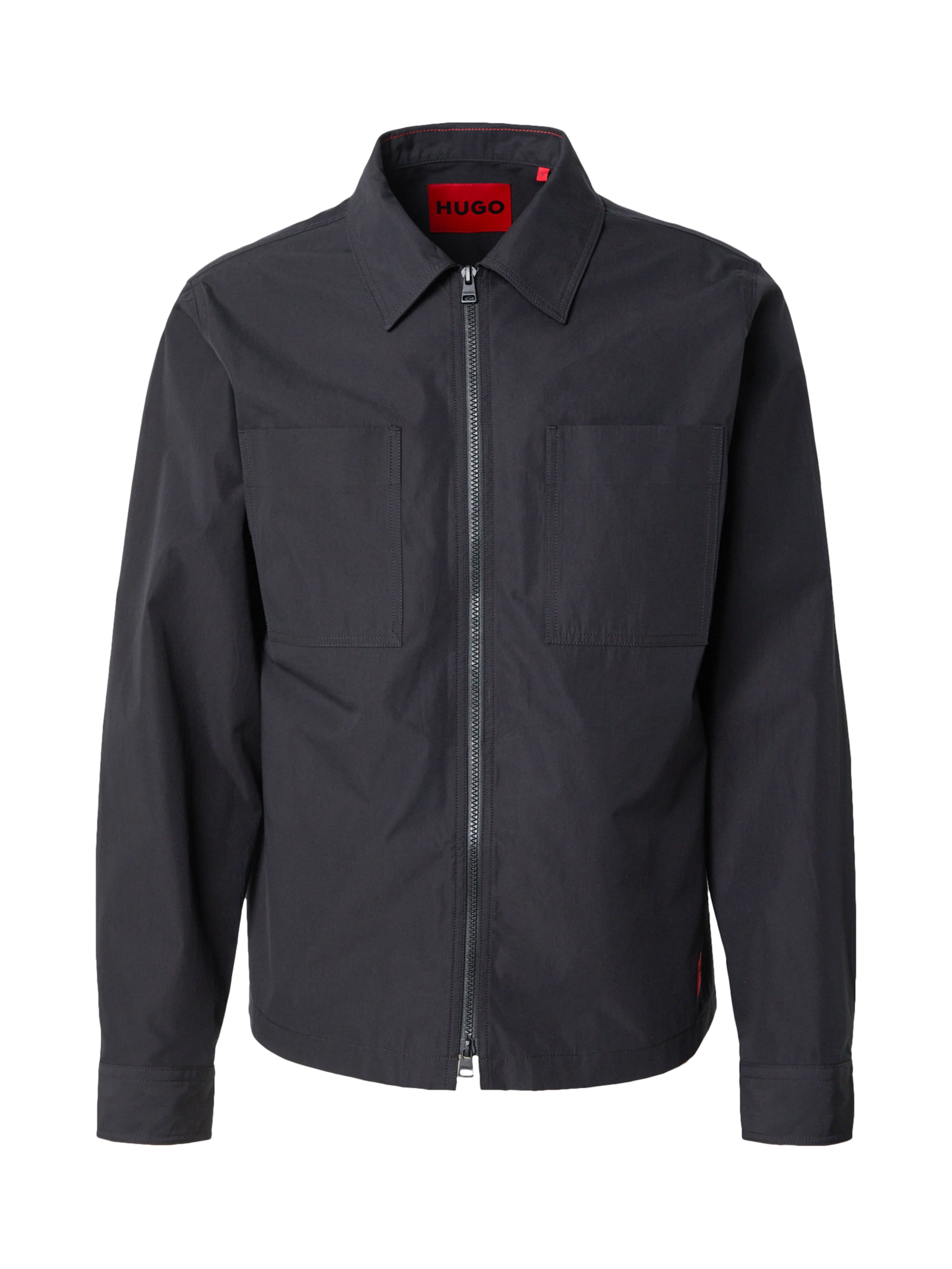 HUGO Between-Season Jacket 'Evalom' in Black: front