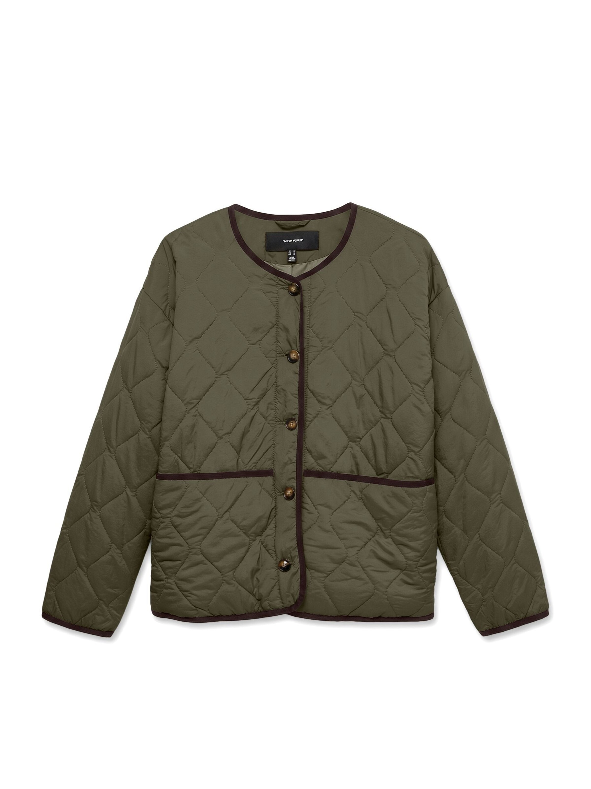 Vero Moda Curve Between-season jacket 'OLIVIA' in Green: front