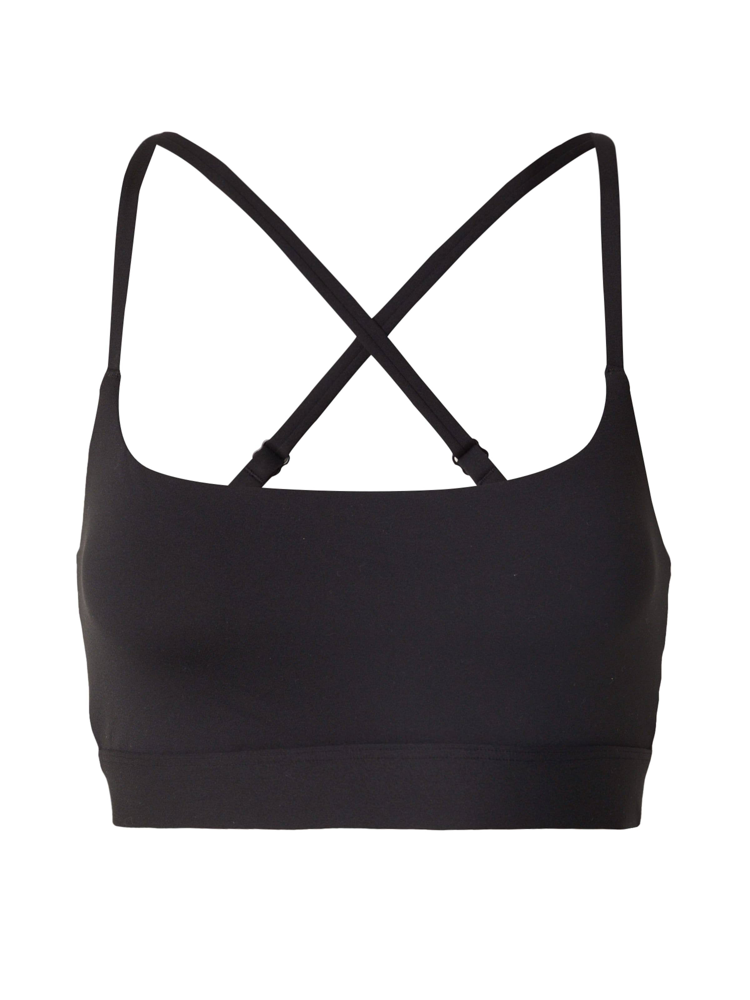 Fabletics Bustier Sport-BH 'Effortless' in Schwarz: Vorderseite