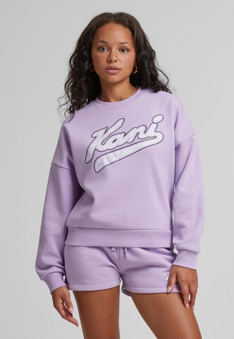 Sweat-shirt 'Varsity Palm' Karl Kani en violet
