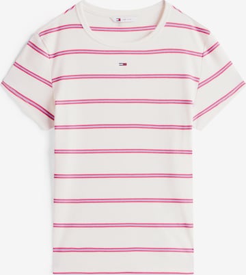 Tommy Jeans Koszulka 'ESSENTIAL' w kolorze biały: przód