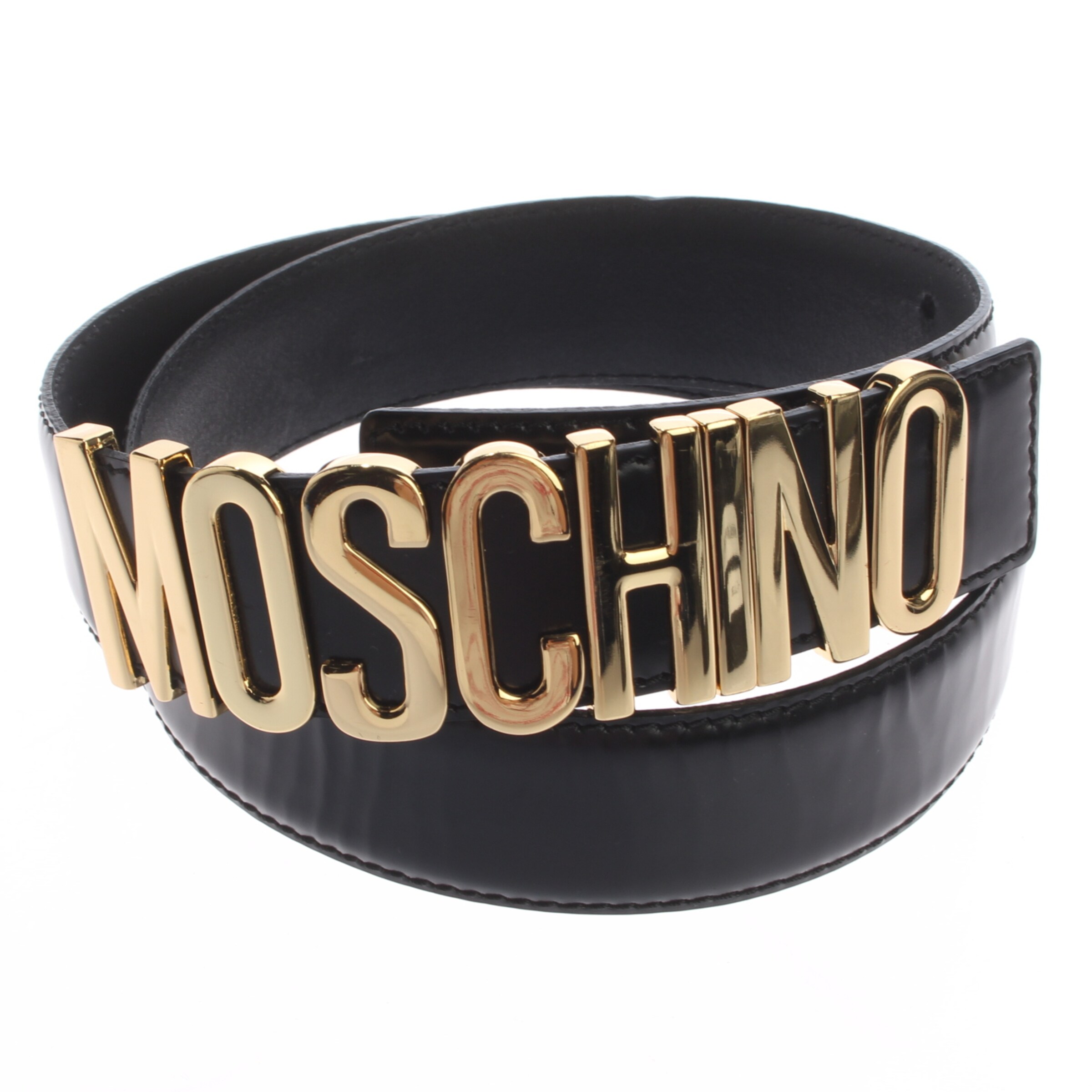 MOSCHINO Gürtel M in Schwarz: Vorderseite