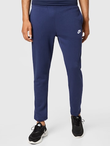 Regular Pantalon 'CLUB FLEECE' Nike Sportswear en bleu : devant
