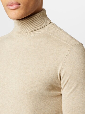 SELECTED HOMME Regular Fit Pullover 'Berg' in Beige