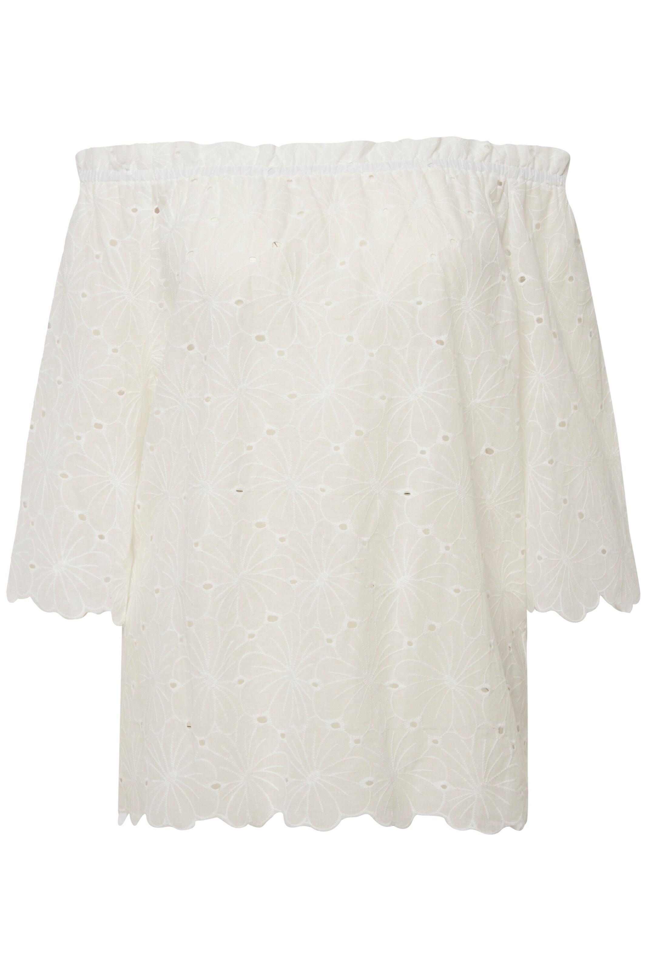 Ulla Popken Bluse in Weiß: Vorderseite