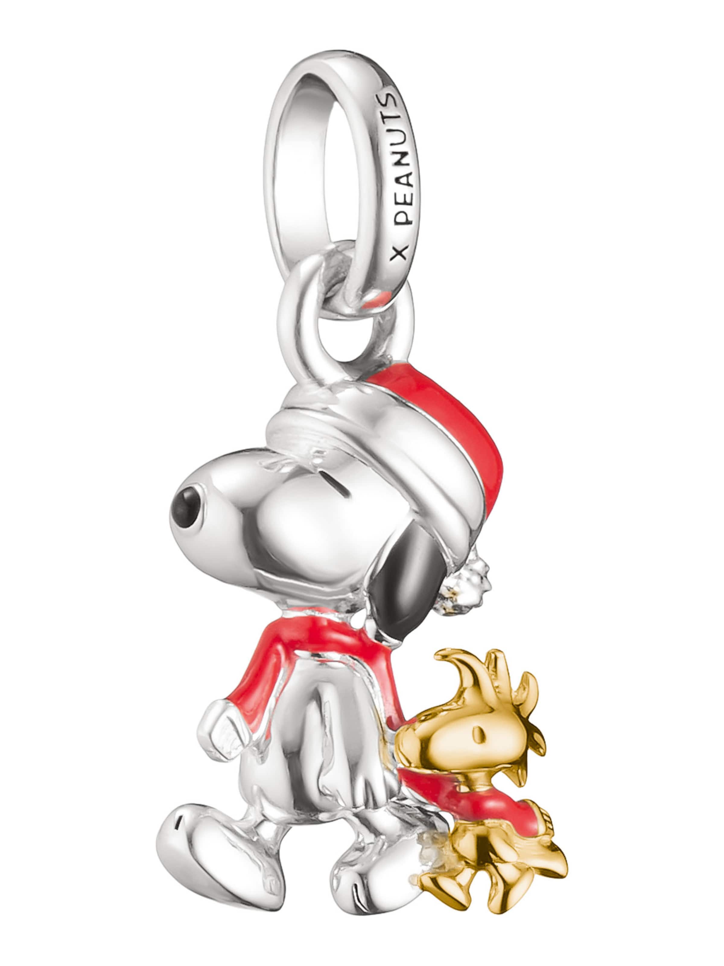 Thomas Sabo Anhänger ' Snoopy & Woodstock Santa Edition ' in Silber: Vorderseite
