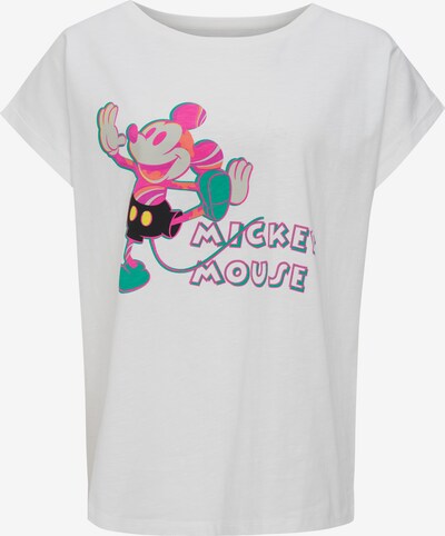 Recovered T-Shirt in grün / pink / schwarz / weiß, Produktansicht