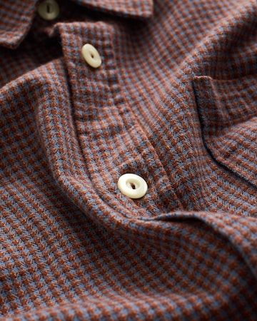 WE Fashion Slim fit Button Up Shirt in Brown