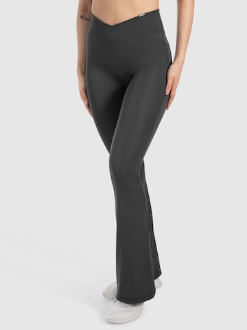 Smilodox Flared Leggings ' Leonora ' in Grey