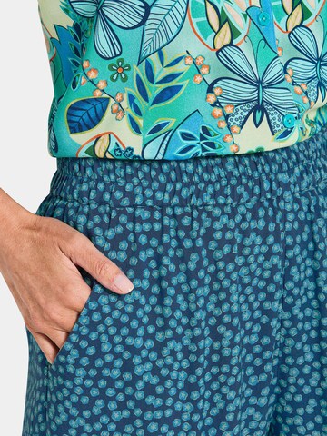 Goldner Loosefit Hose 'Sara' in Blau