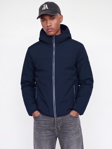 JACK & JONES Winter Jacket 'JJEBROOKLYN' in Blue: front