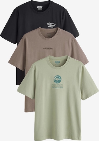 Next T-shirt i beige: framsida