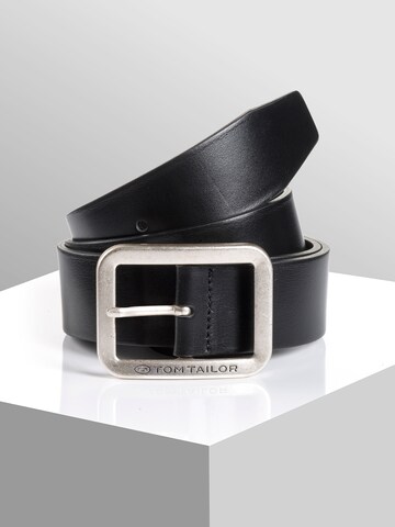 Ceinture ' All Styles ' TOM TAILOR en noir : devant