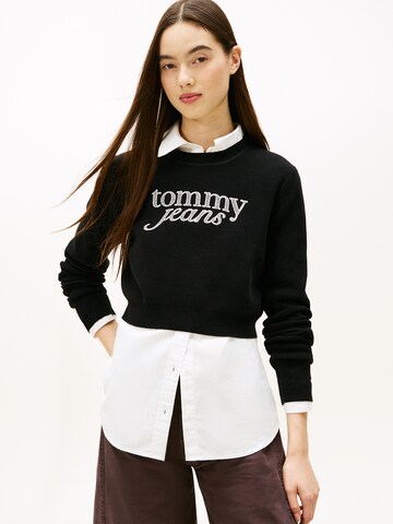 Pullover di Tommy Jeans in nero: frontale