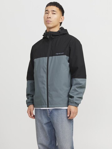 JACK & JONES Weatherproof jacket in Black: front