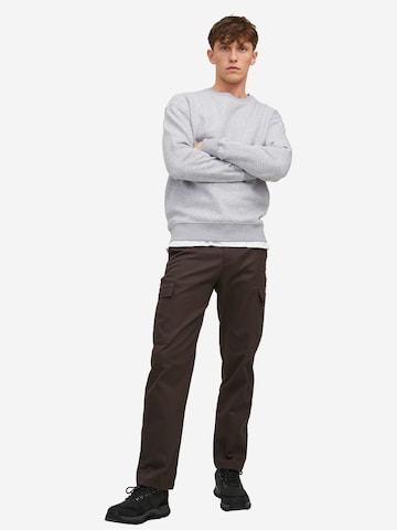 Bluză de molton 'Star' de la JACK & JONES pe gri