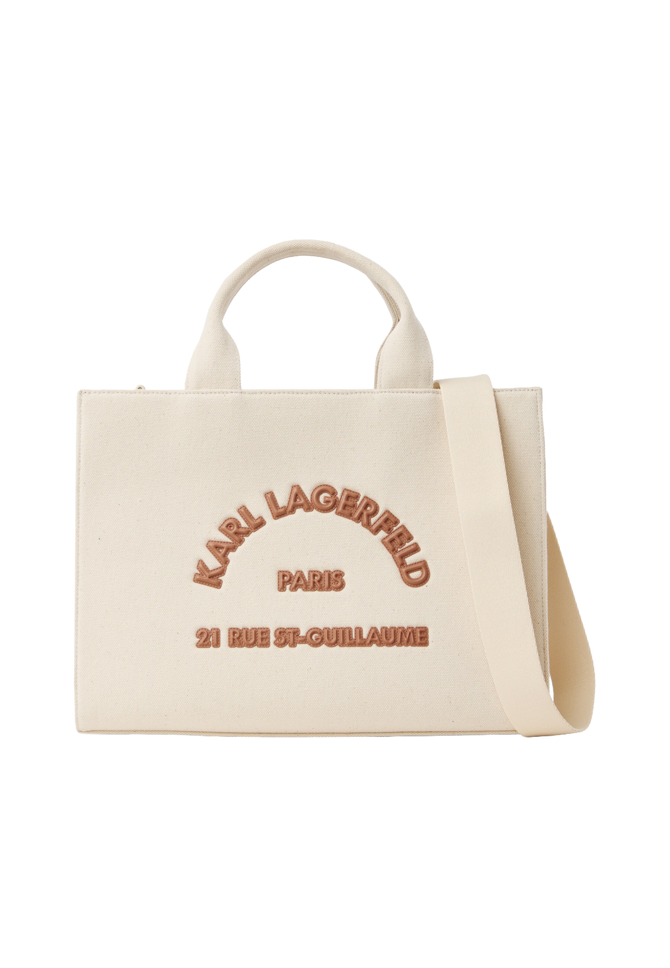 Karl Lagerfeld - Shopper 'Rue St-Guillaume' em bege: frente
