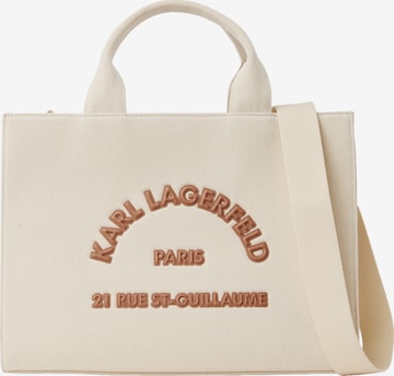 Karl Lagerfeld Μεγάλη τσάντα 'Rue St-Guillaume' σε μπεζ: μπροστά