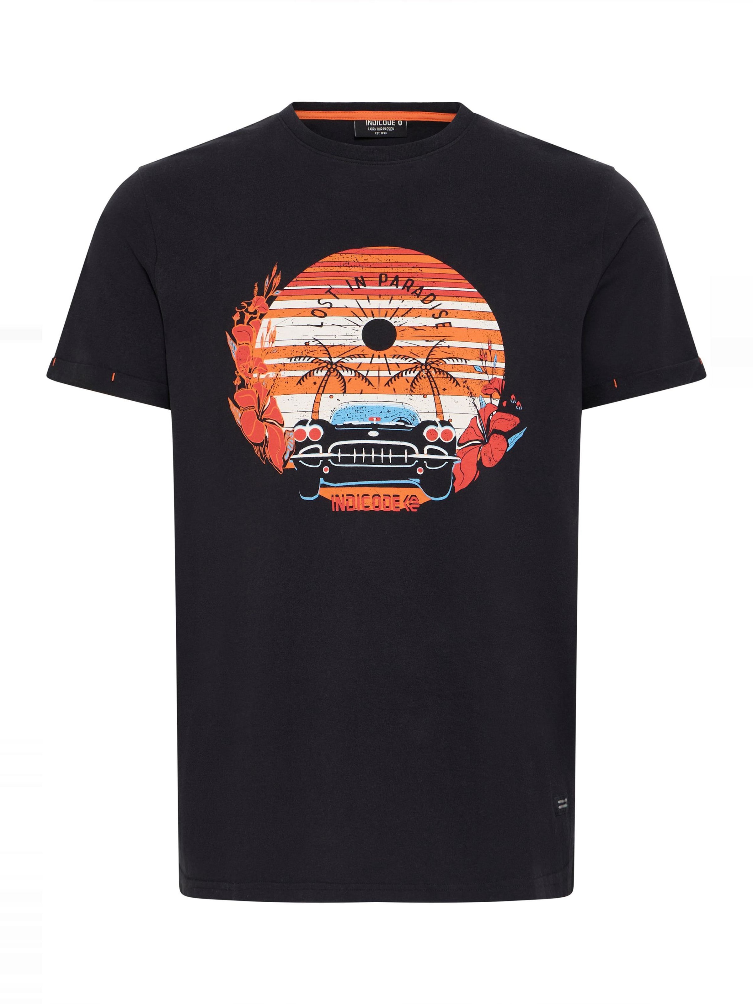 Maglietta ' IDDaniel ' di INDICODE JEANS in nero: frontale