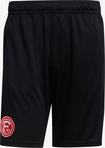 ADIDAS PERFORMANCE Regular Workout Pants in Black: front