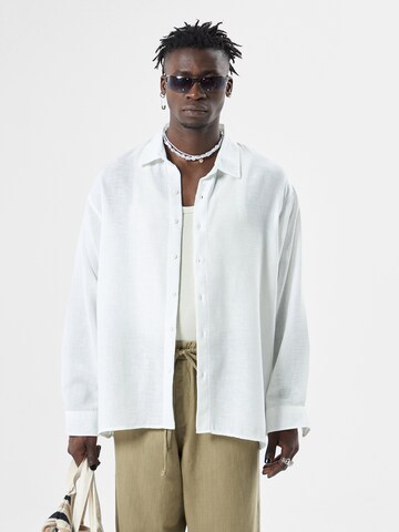 Fit confort Chemise VAMOS CLO en blanc : devant