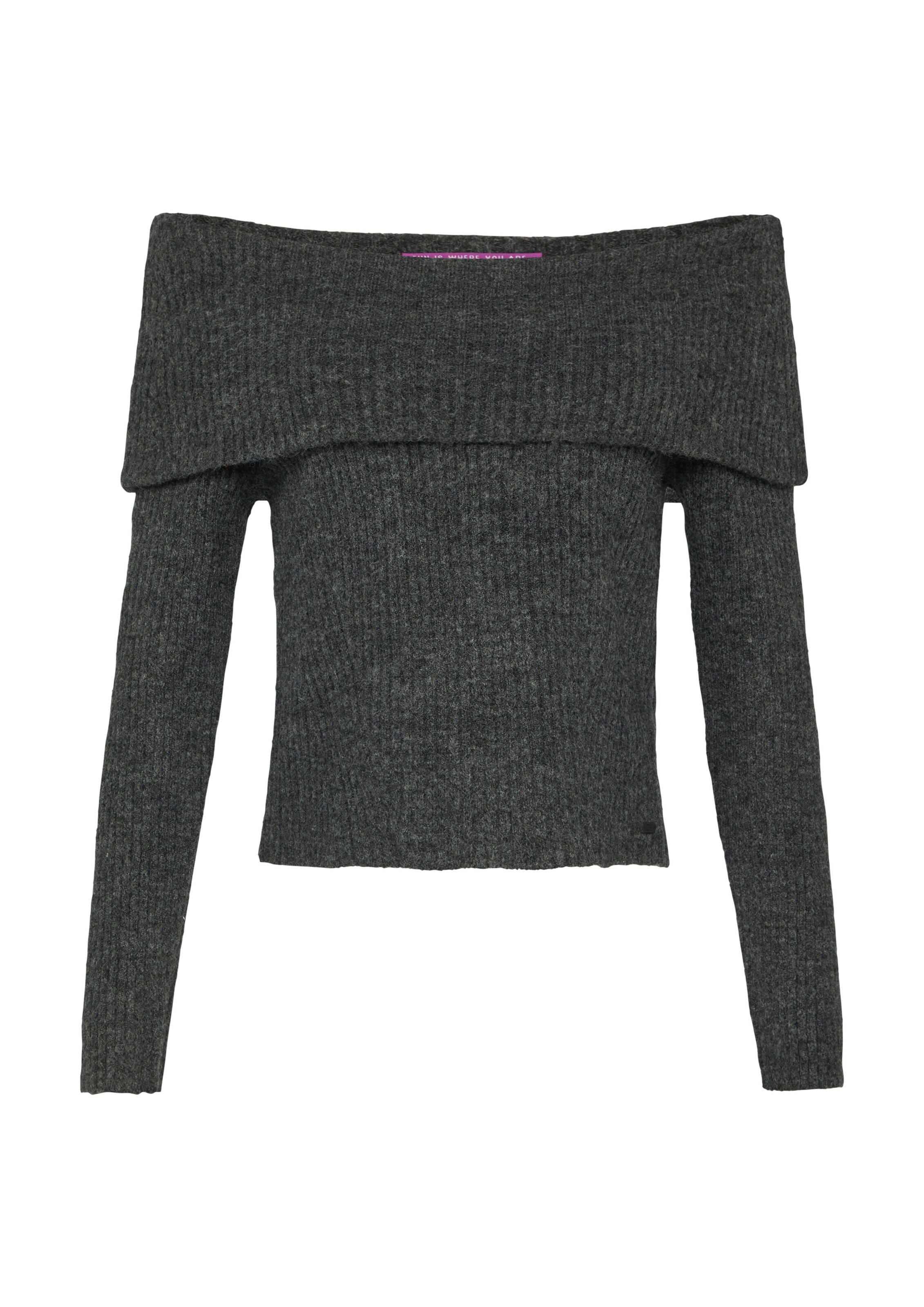 QS Pullover in Schwarz: Vorderseite